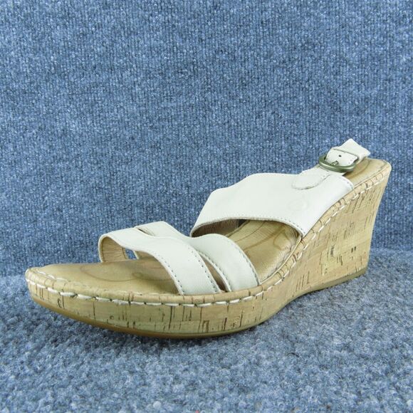 Born Women‎ Ankle Strap Sandal Shoes Size 11 Medium Beige Leather - Picture 1 of 10
